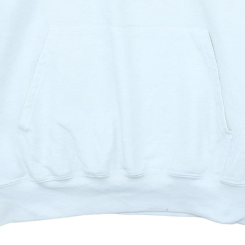 Mens UK Size L Authentic White Pullover Hoodie