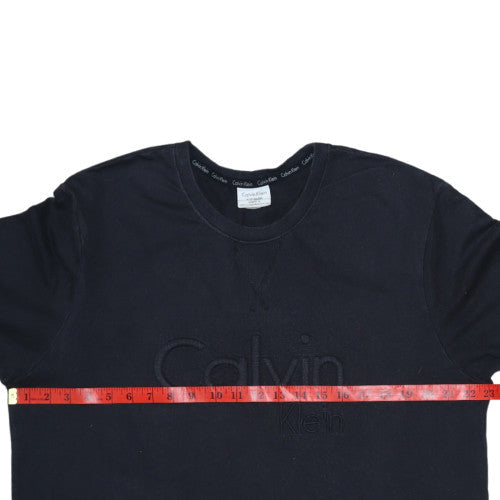 Mens UK Size XL Calvin Klein Black Pullover Sweatshirt