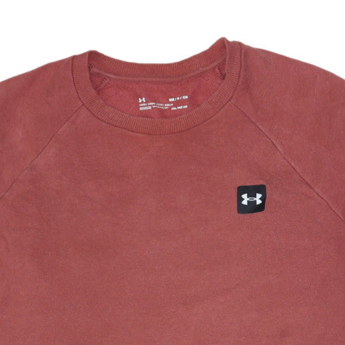Mens UK Size S Under armour Brown Pullover Sweatshirt