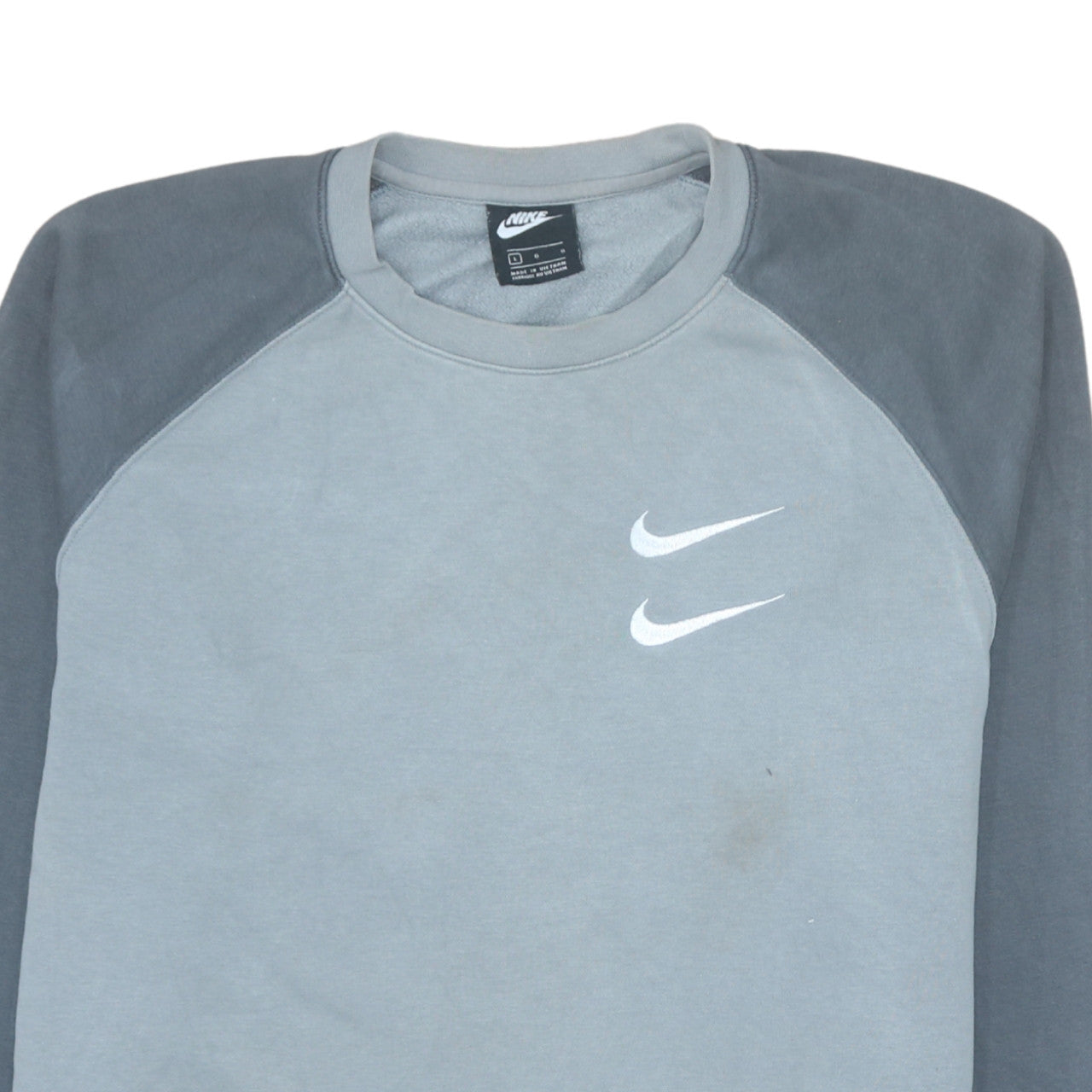 Mens UK Size L Nike Grey Pullover Sweatshirt