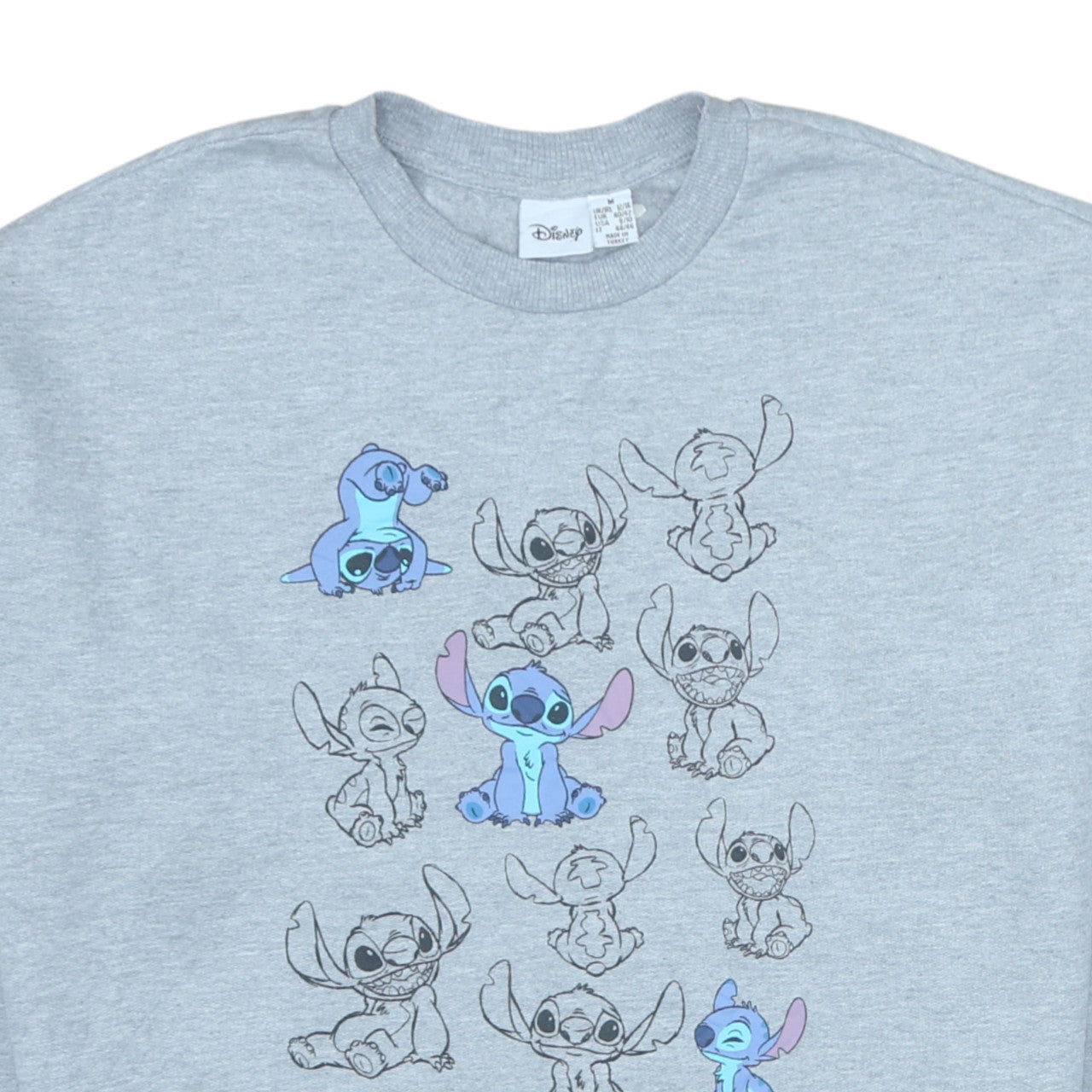Womens UK Size M Disney Grey Pullover Sweatshirt