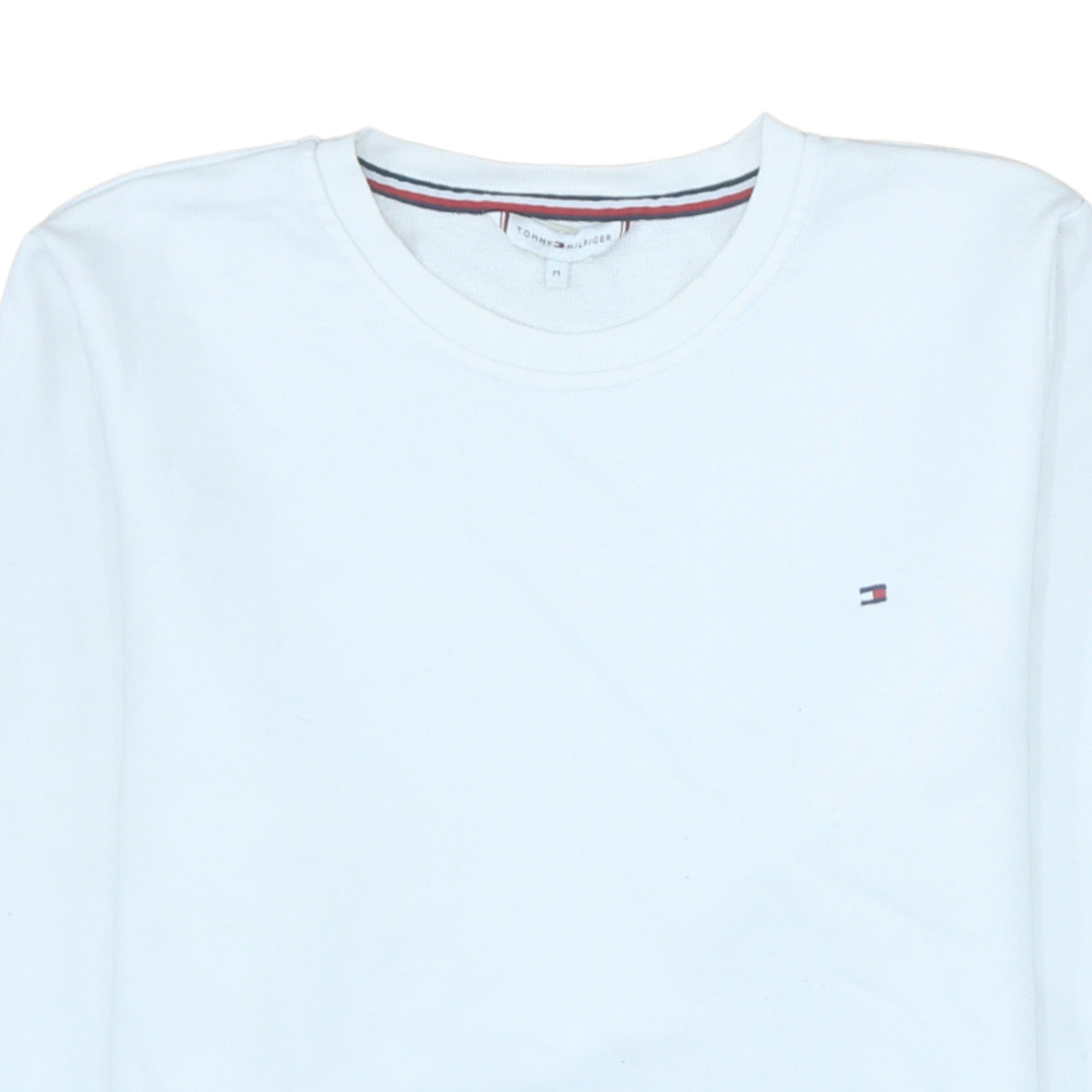Mens UK Size M Tommy Hilfiger White Pullover Sweatshirt