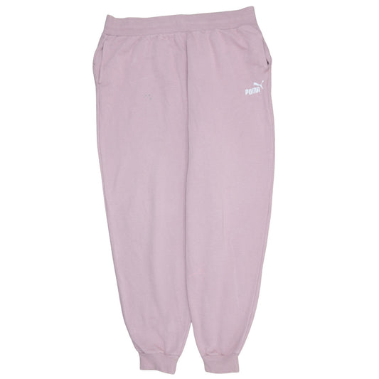 Womens UK Size XL PUMA Regular Fit Jogger Pink Trousers