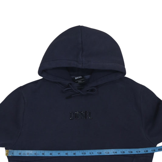 Womens UK Size S Diesel Blue Pullover Hoodie