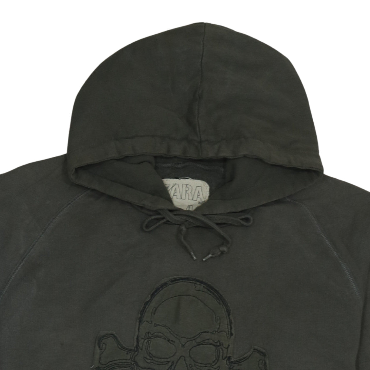 Mens UK Size XL Zara Green Pullover Hoodie