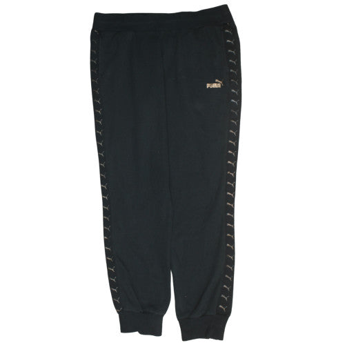Womens UK Size 16 PUMA Regular Fit Jogger Black Trousers