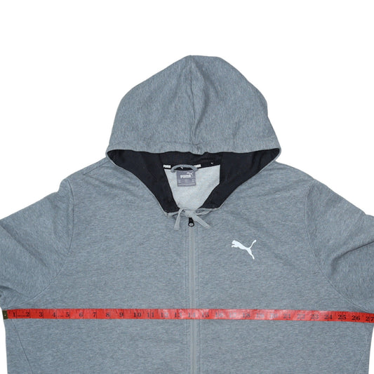 Mens UK Size XL PUMA Grey Full Zip Hoodie