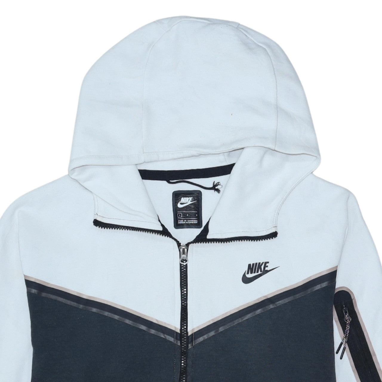 Mens UK Size L Nike Multicoloured Full Zip Hoodie