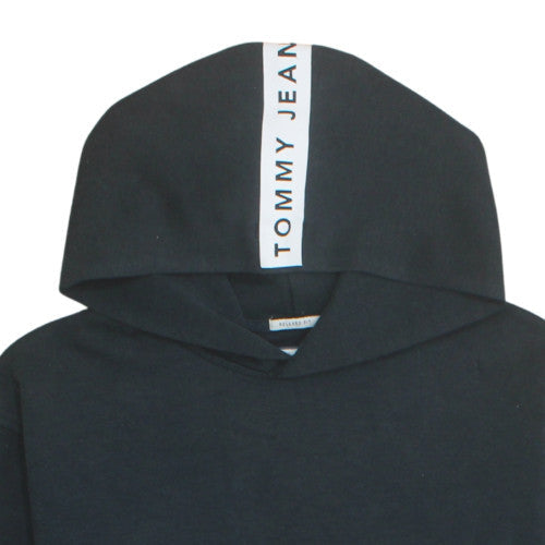 Mens UK Size M Tommy Jeans Black Pullover Hoodie