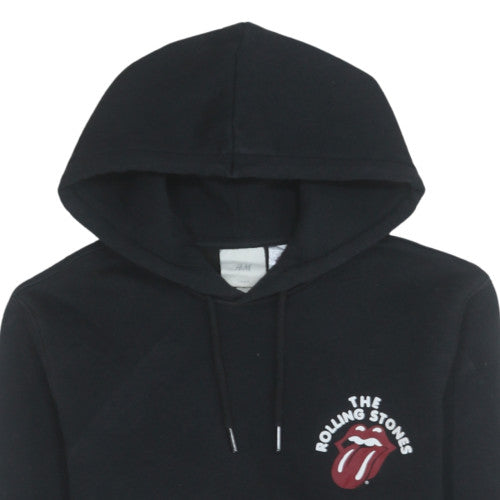 Womens UK Size XS H&M Black Pullover Hoodie