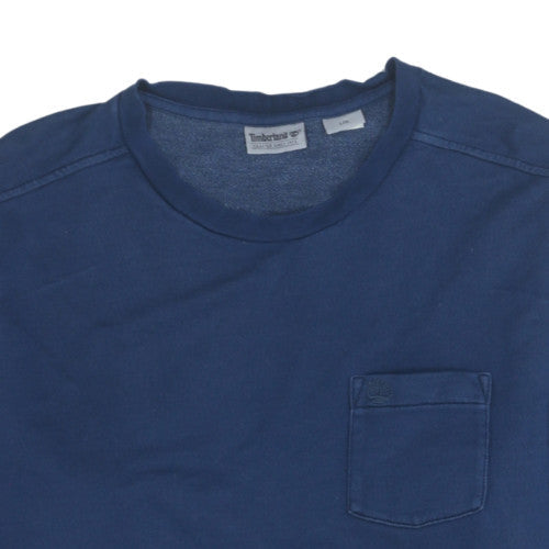 Mens UK Size L Timberland Blue Pullover Sweatshirt