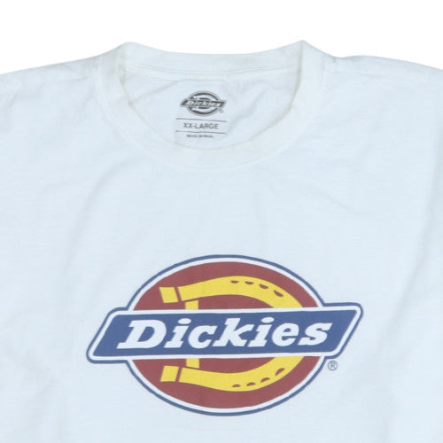 Mens UK Size 2XL Dickies White T-Shirt