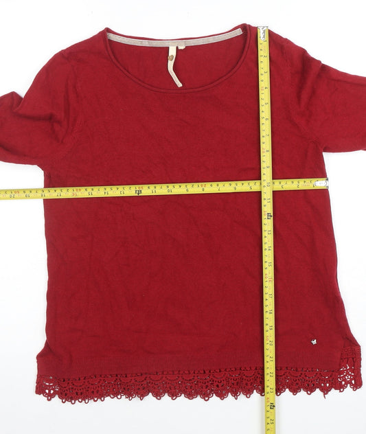 Womens UK Size 12 White Stuff Red Pullover Jumper