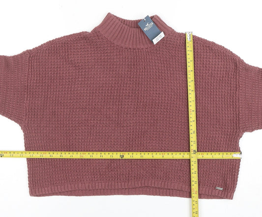Womens UK Size S Hollister Pink Pullover Jumper
