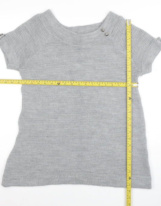 Womens UK Size 12 Evie Grey Pullover Jumper