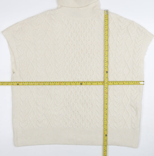 Womens UK Size L New Look Ivory Pullover Jumper