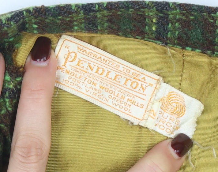 Womens UK Size M Pendleton Straight & Pencil Tweed Skirt