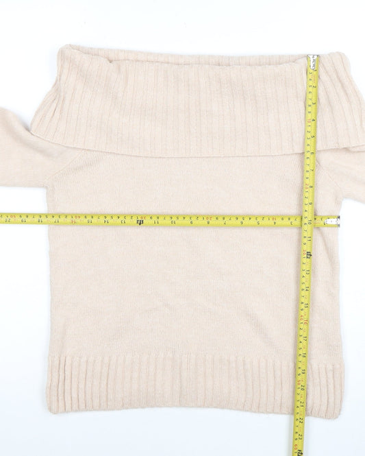 Womens UK Size 10 Friends Like These Beige Pullover Jumper