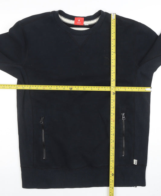 Mens UK Size S PUMA Black Pullover Sweatshirt