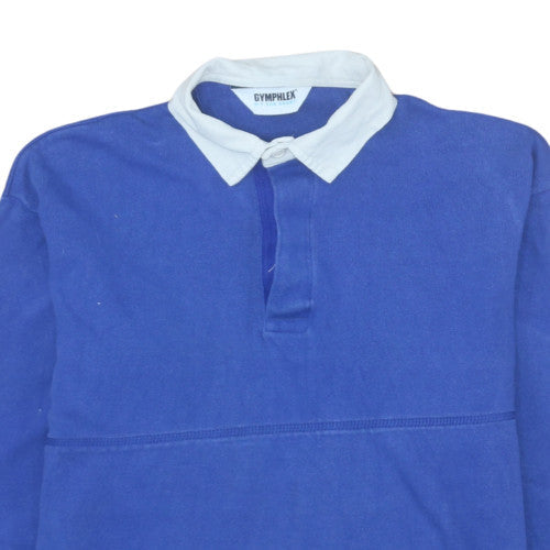 Boys UK Size L Gymphlex Blue Pullover Polo