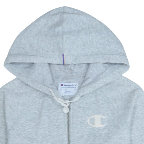 Mens UK Size M Champion Grey Full Zip Hoodie