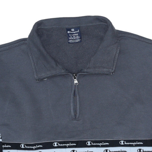 Mens UK Size XL Champion Multicoloured 1/4 Zip Sweatshirt