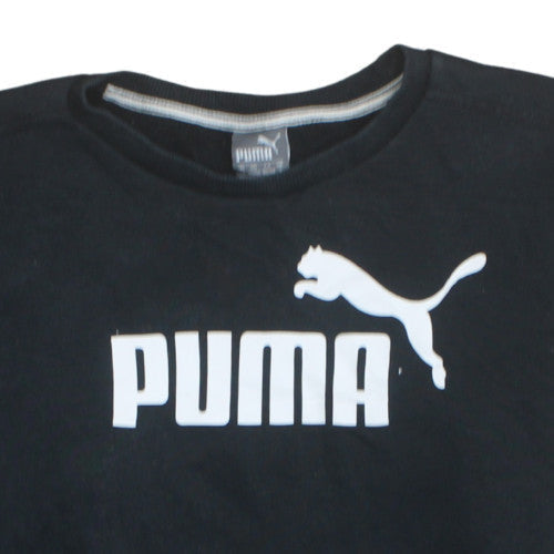 Mens UK Size S PUMA Black Pullover Sweatshirt