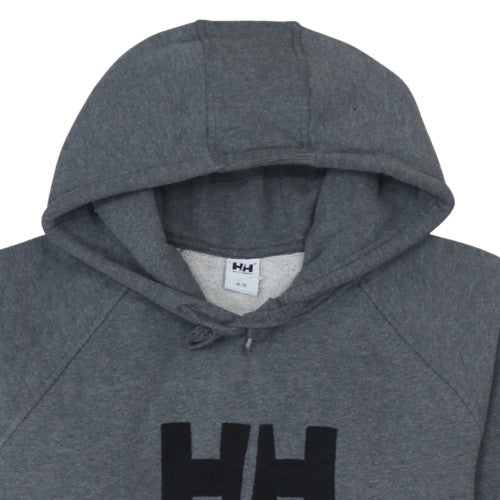 Mens UK Size M Helly Hansen Grey Pullover Hoodie