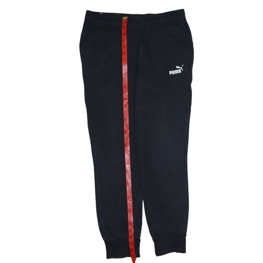 Womens UK Size 12 PUMA Regular Fit Jogger Black Trousers