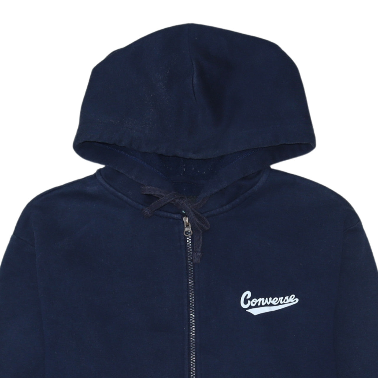 Mens UK Size S Converse Blue Full Zip Hoodie