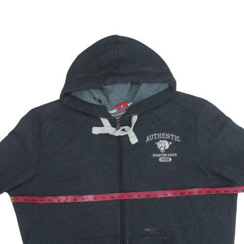 Mens UK Size 2XL PUMA Black Full Zip Hoodie