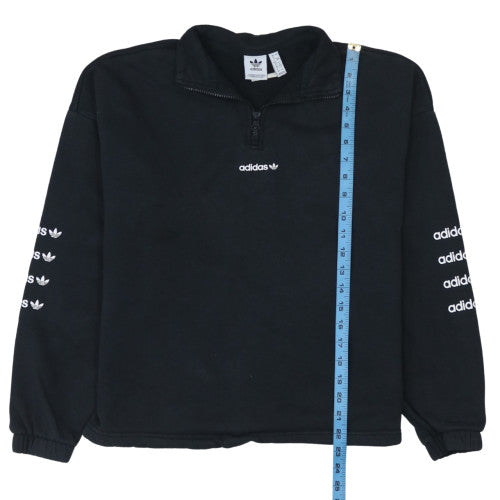 Womens UK Size 12 adidas Black Pullover Sweatshirt