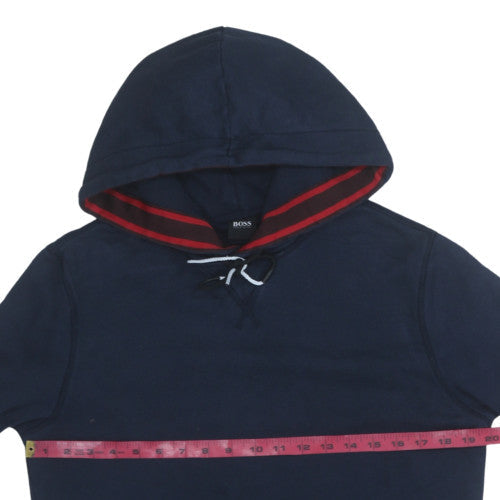 Mens UK Size S HUGO BOSS Blue Pullover Hoodie