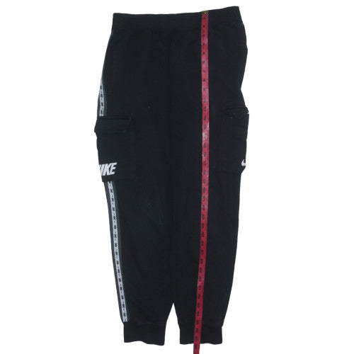 Mens UK Size M Nike Regular Fit Jogger Black Trousers