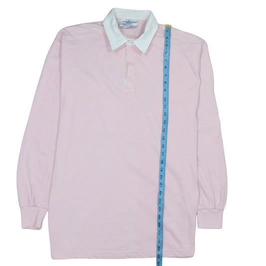 Mens UK Size XL Front Row Pink Henley Sweatshirt
