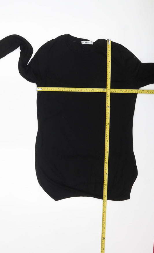 Womens UK Size 12 Zara Black Pullover Jumper