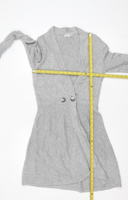 Womens UK Size 10 Marks and Spencer Grey Cardigan Jumper