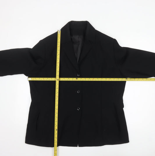 Womens UK Size 20 Debenhams Regular Black Blazer