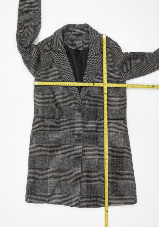 Womens UK Size 10 Primark Grey Overcoat