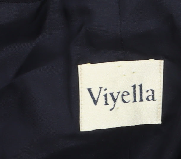 Womens UK Size 10 Viyella Regular Black Blazer
