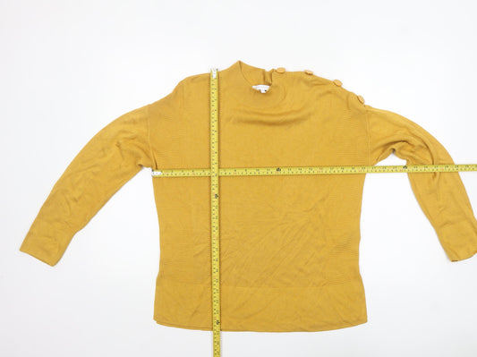 Womens UK Size 14 NEXT Yellow Pullover Jumper