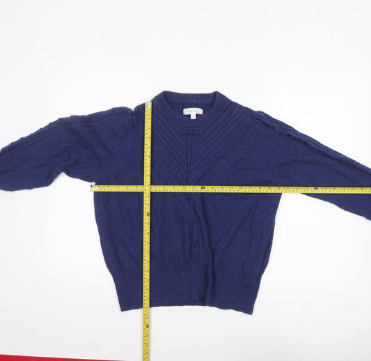 Womens UK Size 18 Marks and Spencer Blue Pullover Jumper