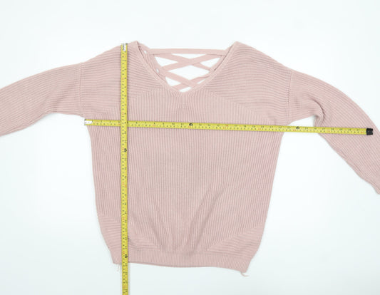 Womens UK Size 10 NEXT Pink Pullover Jumper