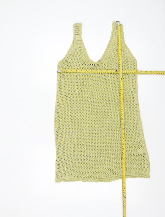 Womens UK Size M New Look Green Camisole Tank