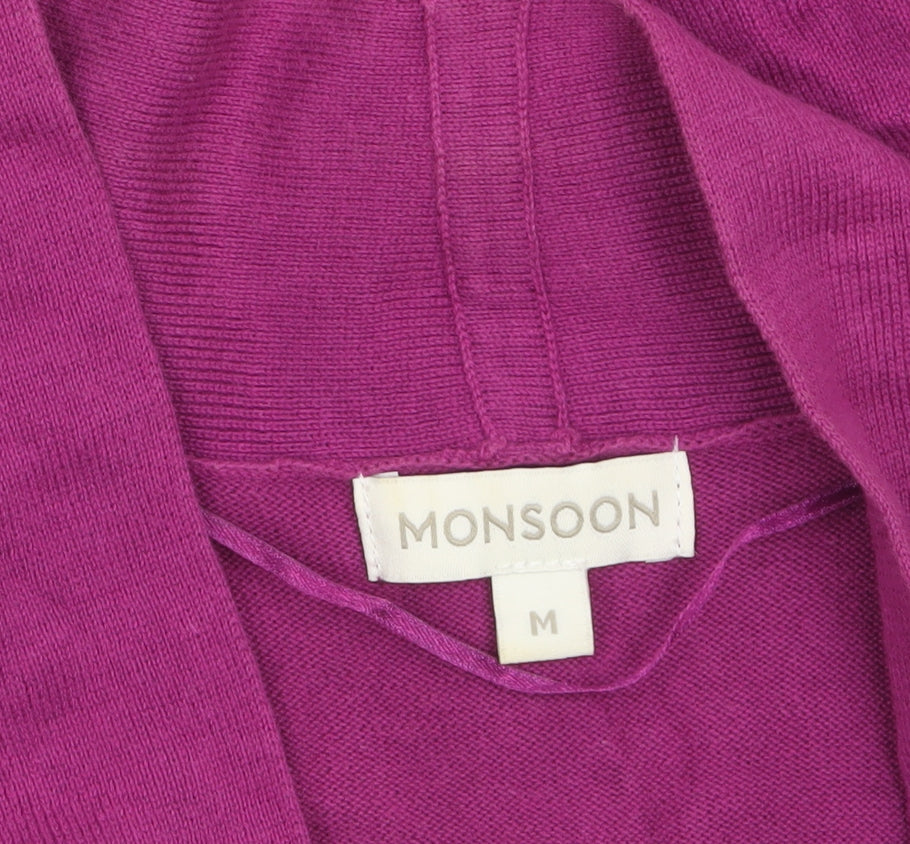 Womens UK Size M Monsoon Purple Cardigan Jumper