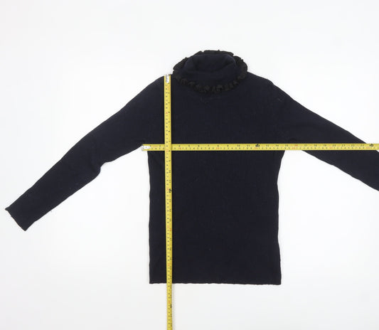 Womens UK Size 12 CLAUDIE PIERLOT Blue Pullover Jumper