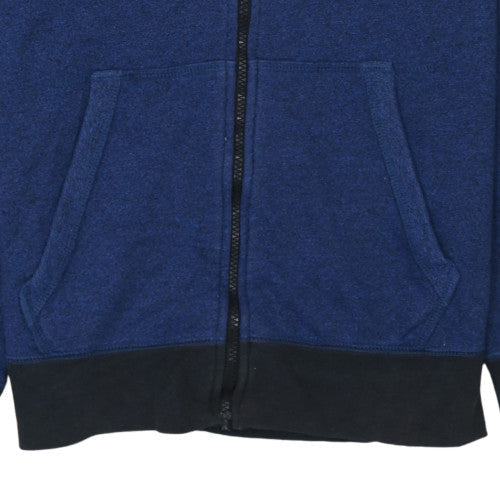 Mens UK Size S Nike Blue Full Zip Hoodie