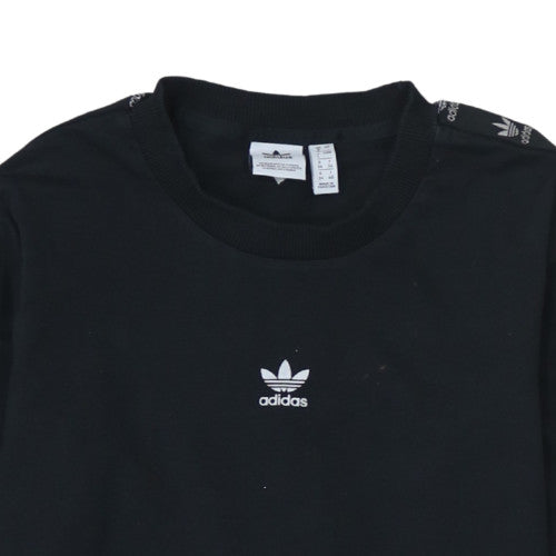Womens UK Size 8 adidas Black Basic T-Shirt