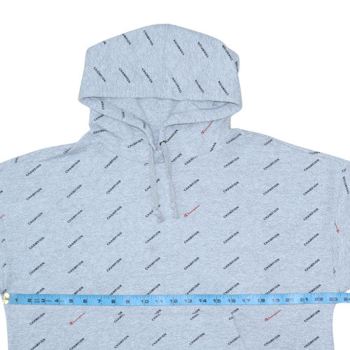 Womens UK Size L Champion Grey Pullover Hoodie