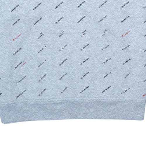 Womens UK Size L Champion Grey Pullover Hoodie